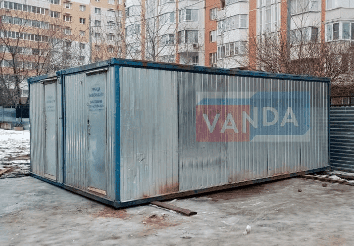 Б/У блок контейнер с тамбуром 5.85x2.45